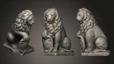 Figurines lions tigers sphinxes (STKL_0140) 3D model for CNC machine